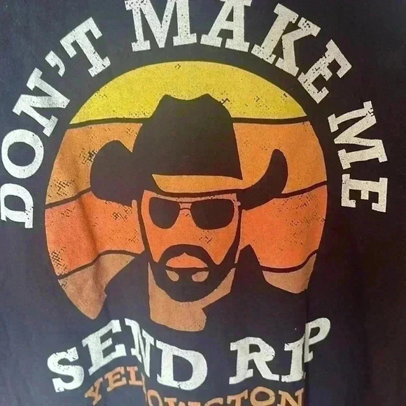 Yellowstone theme, men’s extra-large T-shirt. Unisex. - Picture 2 of 3